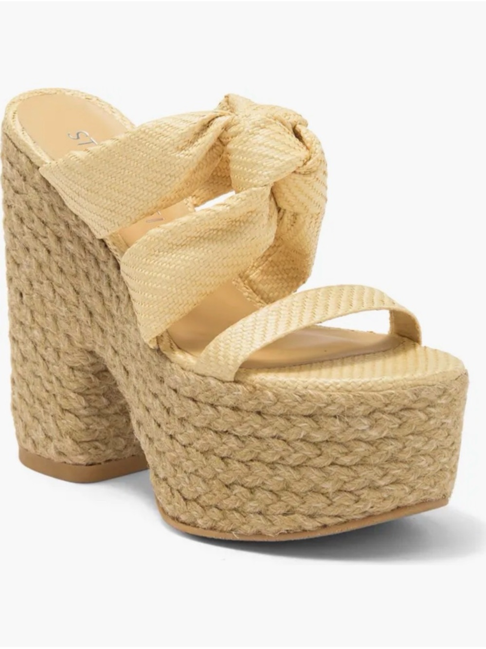 Stuart Weitzman Playa Knot Platform Sandal